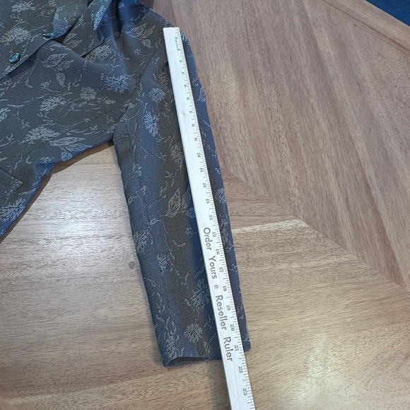 2 Piece‎ Taupe Skirt Suit Le Suit Petite Women's Floral Print Size 6P - Picture 7 of 13